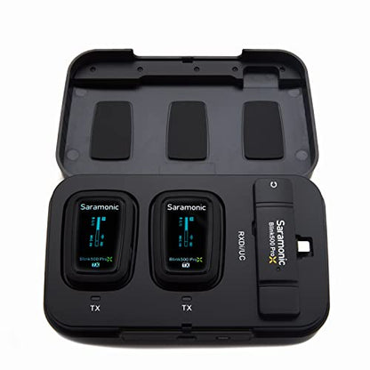 Saramonic Blink 500 Pro X B4 2-Person Wireless Mic System with Lavaliers & Lightning Receiver for iPhone & iPad with Lighting