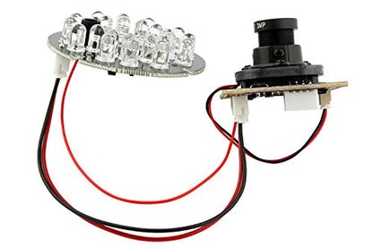 ELP H.264 1080P IR Infrared Night Vision USB Camera Module with Microphone | Wide Angle PC Webcam for Computer, UVC USB2.0 Lightburn Camera for Day Night Vision Home Security, Industrial Machine Vision - size: Infrared lens