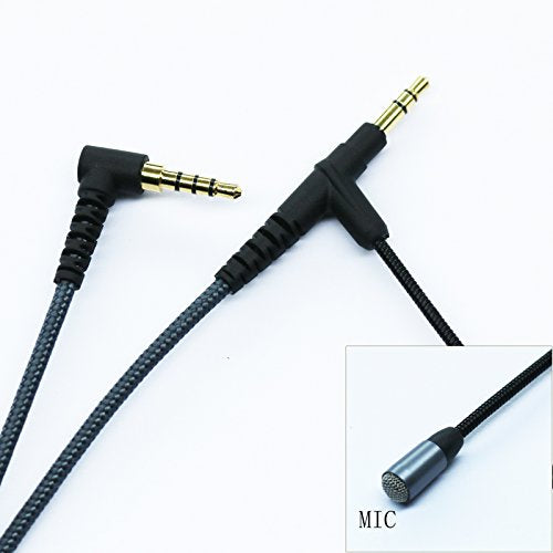 Gaming Mic, Audio Cable Adapter with Boom Microphone Universal Volume for Gaming PS4 Xbox One PC Laptop iPhone Android Windows Phone to V-Moda Beats Solo & Most 3.5mm Input Port Headphone (200CM)