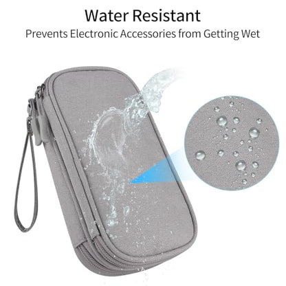 Travel Cable Organizer - Electronics Accessories Bag(Double Layer - Grey) - color: Double Layer -Grey