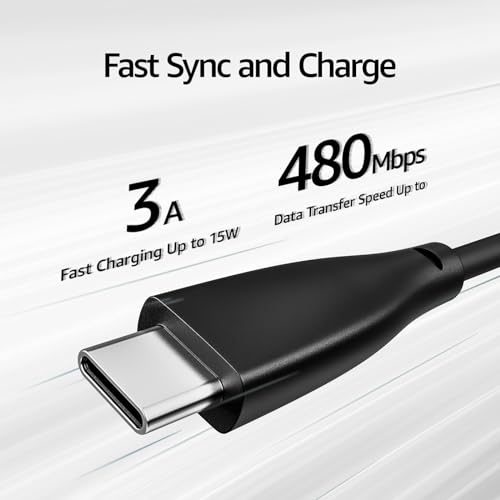 TOZO HT3 Hybrid Noise Cancelling Headphones, 90H Playtime Wireless Over Ear Bluetooth Headset，USB-C to USB-A Charging Cable Supports 480Mbps