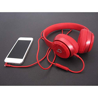 Solo 3 Headphone 3.5mm to 3.5mm Audio Cable Cord line with Upgraded Microphone Compatible with Beats by Dre Headphone Solo/Studio/Pro/Detox/Mixr/Executive/Pill HD Sound Quality (Red) - color: Red