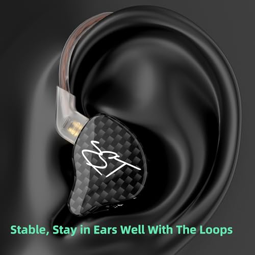 Easy KZ Yinyoo ZST 하이브리드 밴란스 아마추어 다이나믹 인이어 이어폰, 1BA+1DD HiFi 헤드셋 (ZST 마이크 없음) - color: 블랙 zst 마이크 없음, size: 마이크 없음, style: 마이크 없음