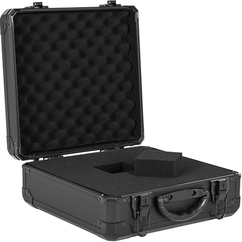 Protective Hard Case Shockproof Water-resistant with Customized DIY Foam Insert fit for Camera, tools, etc, 12.2 X 12.2 X 4.5-Inch - size: Inner：11.7''X 11.5''X 5 ''