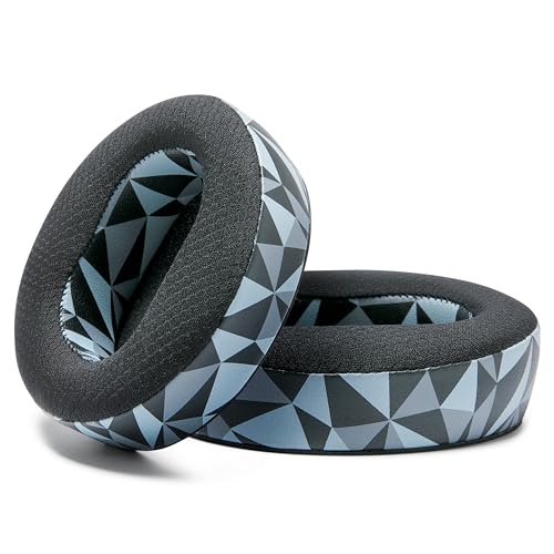 WC Freeze Maxwell Gen 1 - Cooling Gel Earpads for Audeze Maxwell 1 | Made by Wicked Cushions | Elevate Comfort, Durability, Thickness & Sound Isolation for Gaming | Geo Grey - color: Geo Grey