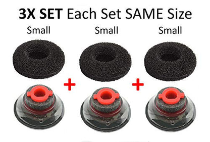3X Comfort Eartips for Plantronics Voyager 5200 5220 Small - size: Small S