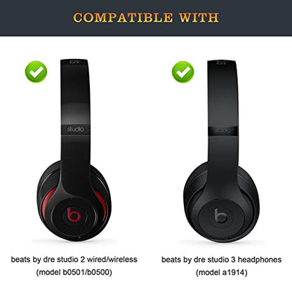 Studio 2 Headband as Same as The OEM Arch Band B0501 Replacement Parts Accessories Compatible with Beats by Dr. Dre Studio2 Wired/Wireless (Model B0500/B0501) Headphones (Gloss Black) - color: Gloss Black