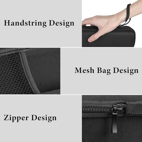 Geekria for Creators Microphone Case, Mic Carrying Case, Travel Protective Bag with Cable Storage Compatible with TONOR TW630, TW620, Dolphin MCX10, MCX20, Gemini Sound GMU-M100 (Black)