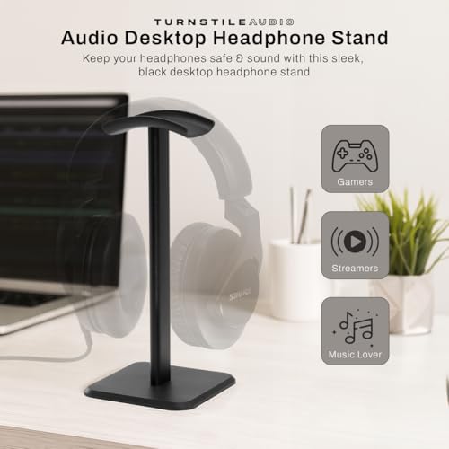 Audio-Technica ATH-R50x Professional Open-Back Over-Ear Reference Headphones, Bundle with Turnstile Audio Desktop Stand