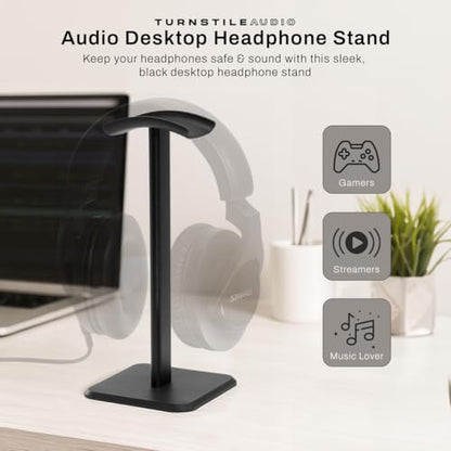 Audio-Technica ATH-R50x Professional Open-Back Over-Ear Reference Headphones, Bundle with Turnstile Audio Desktop Stand