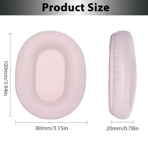 Adhiper Replacement Ear Pads for Sony WH-CH720N, WH-CH710N - Pink | for Sony Headphones Replacement Ear Pads with Protein Leather & High-Density Memory Foam - color: Pink
