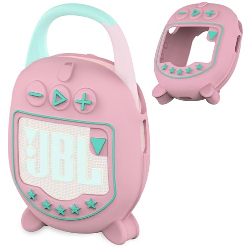 JCHPINE Silicone Cover Case for JBL Clip 5 Portable Bluetooth Speaker - color: Pink