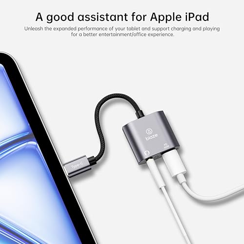 USB‑C to 3.5 mm Headphone & Charger Adapter – 60 W PD Fast Charging, Hi‑Res DAC, Call‑Ready, Compact Aluminium Splitter for Phone/Android/Tablet