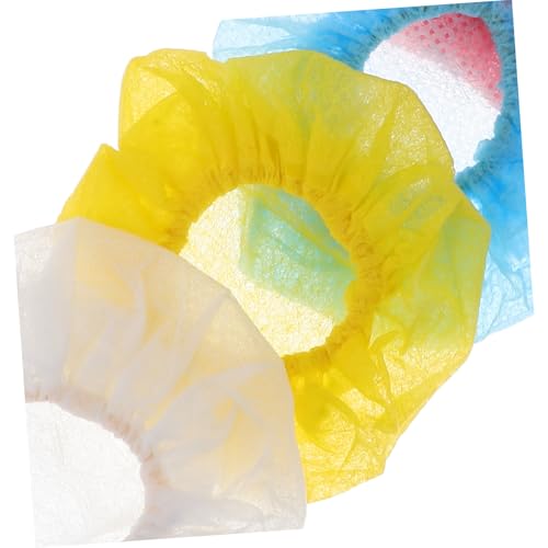 jojofuny 100pcs Disposable Microphone Covers Non Woven Protective Caps for Karaoke Recording Studio Speech Versatile Mic Cover Replacement for Various Occasions