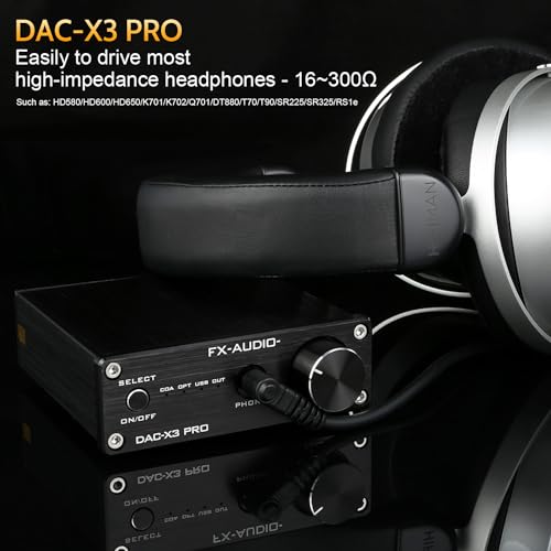 FX-Audio DAC-X3PRO USB DAC ESS9023 Headphone Amplifier CS8416 Support ASRC Transmission HiFi Portable Decoder Headphone Amp