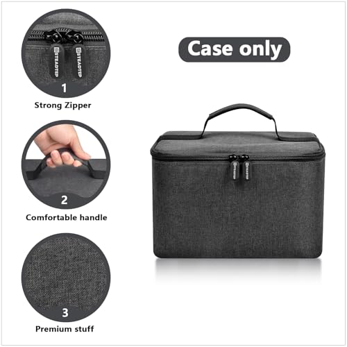 Hand Mixer Storage Case for KitchenAid 5, 6, 7 and 9 Speed Mixers - color: Grey