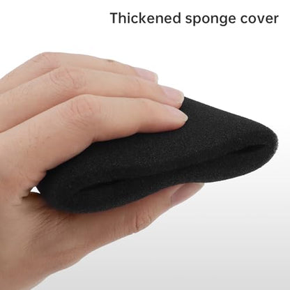 5pcs Foam Mic Cover Handheld Microphone Windscreen, Microphone Cover Foam Mic Covers, Microphone Cover Protection (Black) - color: Black