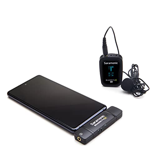 Saramonic Blink 500 Prox B5 Wireless Microphone System with Lavalier for iPhone15/16/17&Android, iPad, Mobile & Computers, USB C Mini Lapel Microphone Wireless for Video Recording, Streaming