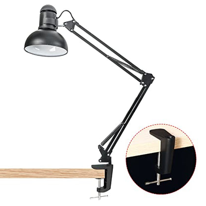 Generic Adjustable Replacement Clamp for Lamps, 2 Pack Universal Adjustable C Shape Desk Table Mount Clamp for Microphone Arm Desk Lamps Stand, White