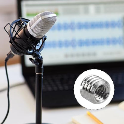 10pcs 1/4 Inch to 3/8 Inch Screw Adapter Tripod, Microphone Stand Adapter Tripod Thread Adapter Mic Stand Adapter Camera Mount Adapter Screw Converter for Camera Equipment