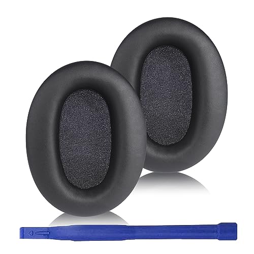 Adhiper Replacement Ear Pads for Sony WH-CH720N, WH-CH710N - Black | Softer Protein Leather & High-Density Memory Foam Earpads for Sony Headphones - color: Black