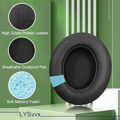 Studio 3 Ear Pads - Replacement Earpads for Beats Studio3 and Studio 2 Headphones (Black) - color: Black