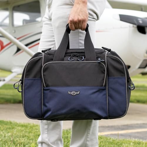 Flight Gear Sporty's Dual Headset Duffel Bag | Spacious, Durable, Water Resistant, and Organized