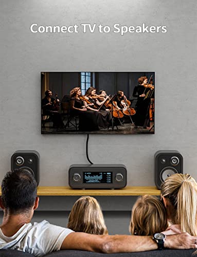 EMK Subwoofer Cable OFC Core HiFi SPDIF Coaxial Audio Cable 24K Gold-Plated Premium S/PDIF RCA Male to RCA Male for Home Theater, Soundbar,Speaker,HDTV, Subwoofer, Hi-Fi Systems (3ft/1m) - size: 3ft/1m