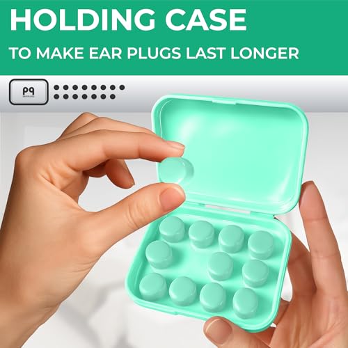 Peace&Quiet | PQ Wax Ear Plugs for Sleeping, Swimming - Soft Noise Cancelling Silicone Gel Wax Earplugs for Sleep and Swimmers, Ear Protection with Sound Blocking Level of 32 Db, Color: Green - color: Green