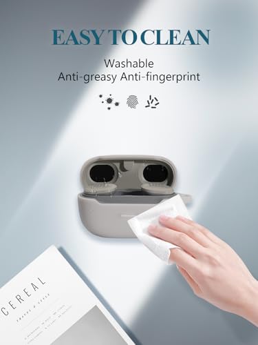 Case for JBL Endurance Race TWS True Wireless Sports Earbuds, WUNIAK Soft Silicone Protective Portable Scratch Shock Resistant Shell with Cleaner Kit & Carabiner & Lanyard ，White - color: WHITE