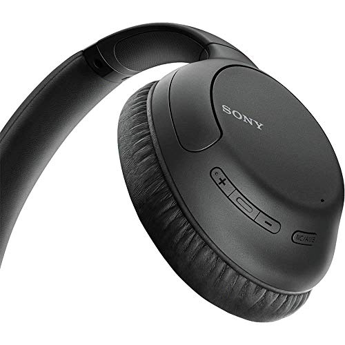 Sony Noise Cancelling Headphones WHCH710N: Wireless Bluetooth Over the Ear Headset with Mic for Phone-Call, Black - color: Black