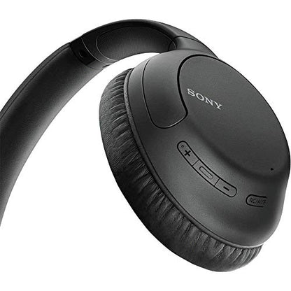 Sony Noise Cancelling Headphones WHCH710N: Wireless Bluetooth Over the Ear Headset with Mic for Phone-Call, Black - color: Black