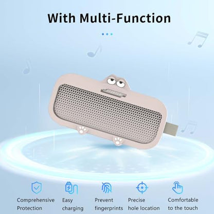 Case for Bose SoundLink Flex (2nd Gen),NOUKAJU Silicone Protective Cover,Drop-Proof,Scratch-Proof,Shock-Proof,Protective Case for Bose SoundLink Flex Portable Bluetooth Speaker 2nd Gen(Gray)