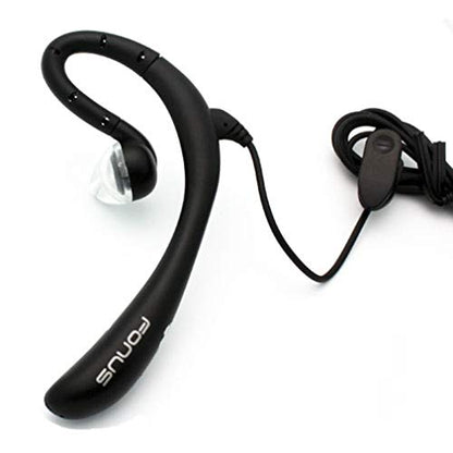 Earphone w Mic Wired Mono Headset Compatible with Samsung Galaxy A23,A14,A13,A03s - Headphone 3.5mm Single Earbud Hands-Free