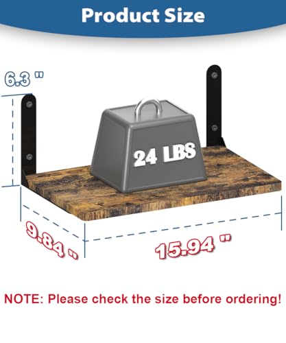 Wall-Mounted Projector Shelf, Wooden Media Holder Holds Up to 24 lbs, Floating Entertainment Shelves Furniture for Cable Box, WiFi Router, TV Box, Game Console, DVD Player, Black - color: Black