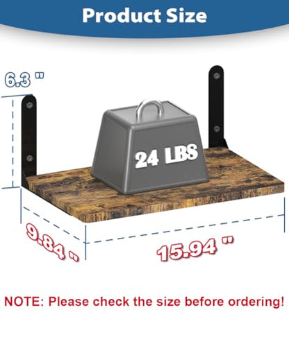 Wall-Mounted Projector Shelf, Wooden Media Holder Holds Up to 24 lbs, Floating Entertainment Shelves Furniture for Cable Box, WiFi Router, TV Box, Game Console, DVD Player, Black - color: Black