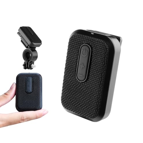 Super Real Wearable Bluetooth Speaker - Waterproof Wireless Portable Speaker - Built in Mic for Hands Free Calls - Mini Clip on Bike & Golf Speaker