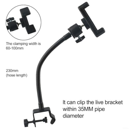 Adjustable Gooseneck Microphone Stand with Desk Clamp, Flexible Metal Arm for Podcasting Streaming Gaming, Compatible with Handheld Mics and Smartphones(C) - size: C