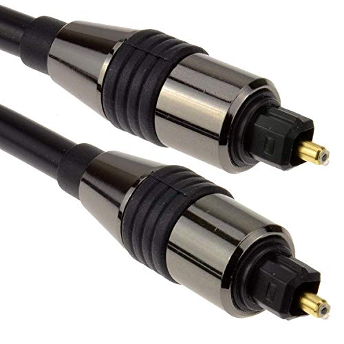 Optical Audio Cable Compatible with SAMSUNG HT, SONY HT, Panasonic, JVC TH Series, Playstation, Xbox, Polk, Boss Dolby Atmos Soundbar, Speakers, Home Theater, Amp SPDIF Toslink Fibre Optic Digital 6ft - size: 6ft