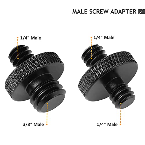 24 Pcs Camera Screw Adapter Set - 1/4 to 3/8 Tripod Mount Converter for Camera, Monopod, Ballhead, Flash Light Stand - color: 24 Pcs