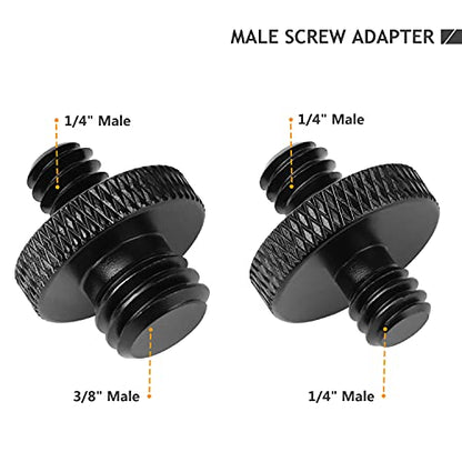 24 Pcs Camera Screw Adapter Set - 1/4 to 3/8 Tripod Mount Converter for Camera, Monopod, Ballhead, Flash Light Stand - color: 24 Pcs