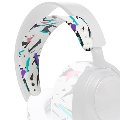 WC HeadbandZ Arctis Nova - Upgraded Silicone Headband for Arctis Nova Headsets by Wicked Cushions - Enhanced Flexibility, Comfort, and Style with Matching Earpad Designs | 90's White - color: 90's White