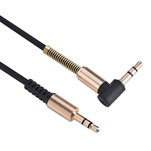 3.5mm Male to Male Aux Cable, 3ft L Shape I Shape Audio Cord Gold Plated for Car Stereo Headphone Speaker - TPE Durable Right Angle Adapter