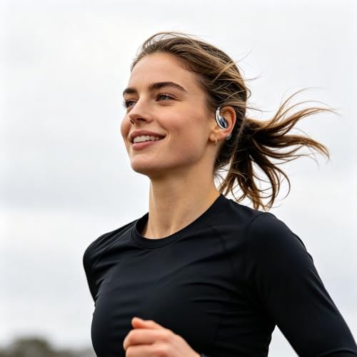 Open-Ear Headphones，360° Rotating Charging Case, Ergonomic Earhook | Bluetooth 6.0, IPX5, 60H Playtime, ENC Call Noise Reduction, Superior Sound Quality, Stable Fit for Commute & Workout