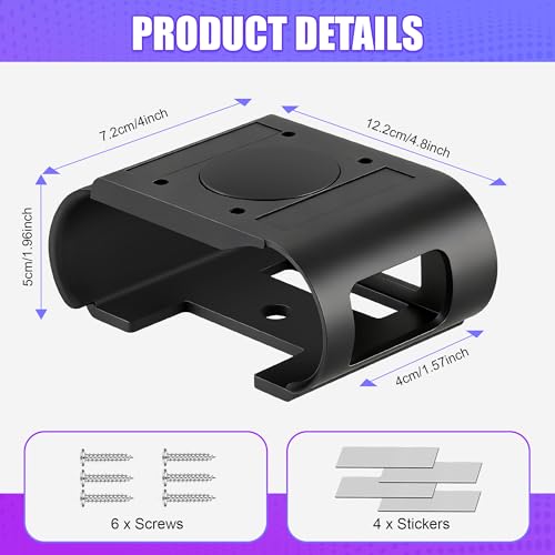 Under Desk Stand Holder Compatible with SteelSerie Arctis Nova Pro Wireless | Compatible with SteelSerie Arctis Nova Pro Wireless Headphones Base Station, Magnetic Stand Compatible with Wireless Base