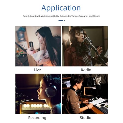 Adjustable Microphone Isolation Screen Studio Sound Absorbing Reflector Equipment Sound Isolation Portable