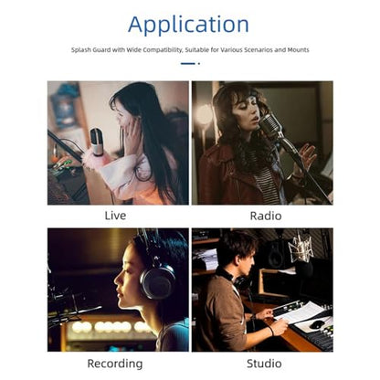 Adjustable Microphone Isolation Screen Studio Sound Absorbing Reflector Equipment Sound Isolation Portable