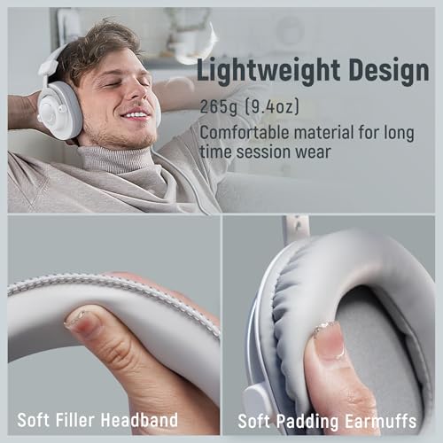 FIFINE Gaming XLR/USB Microphone with Studio Headphones Bundle, Recording Equipment Set with Headphone Jack, Volume Control, 3.5mm/6.35mm Plug Compatible with Mixer/Computer/Instrument (AM8+H8 White)