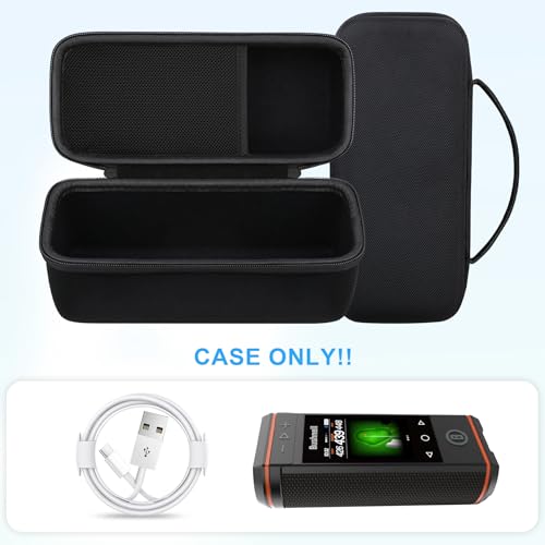 BOVKE Carrying Case for Bushnell Golf Wingman HD GPS Speaker, Portable Golf GPS Speaker Travel Storage Holder, Golfs Bluetooth Speaker Bag Organizer for Charging Cable Accessories, Black