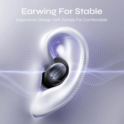 XO Simple is Beauty Sleep Earbuds, Mini ANC Earbuds with Sleep Mode,All-Day Comfortable Fit for Side Sleepers,BT 6.0 HiFi Stereo Sound,Touch Control, Noise Isolation Ear Buds for Sleeping/Working